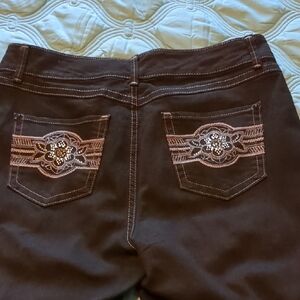 Vintage Bandolino Embellished Black Women's Jeans